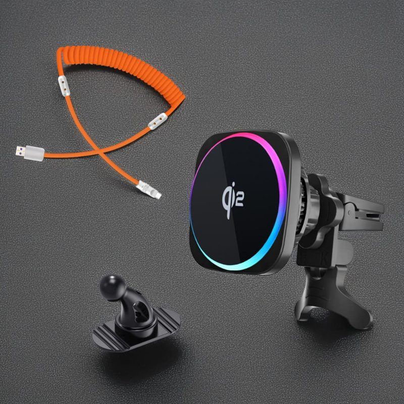 ChubbyMag - Qi2 15W MagSafe Car Mount Charger, Flex & Stick for Epic Rides
