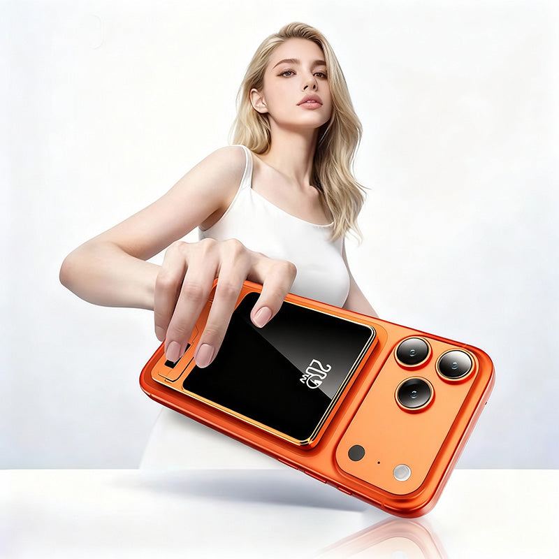 ChubbyPower Lite - 5000/10000 mAh Magnetic Power Bank With Hidden Stand &Built-in cable