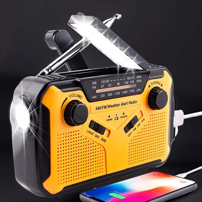 ChubbyRescue™ Ranger Pro - Survival Radio - Solar/Crank/AA Triple-Power + NOAA Storm Tracker
