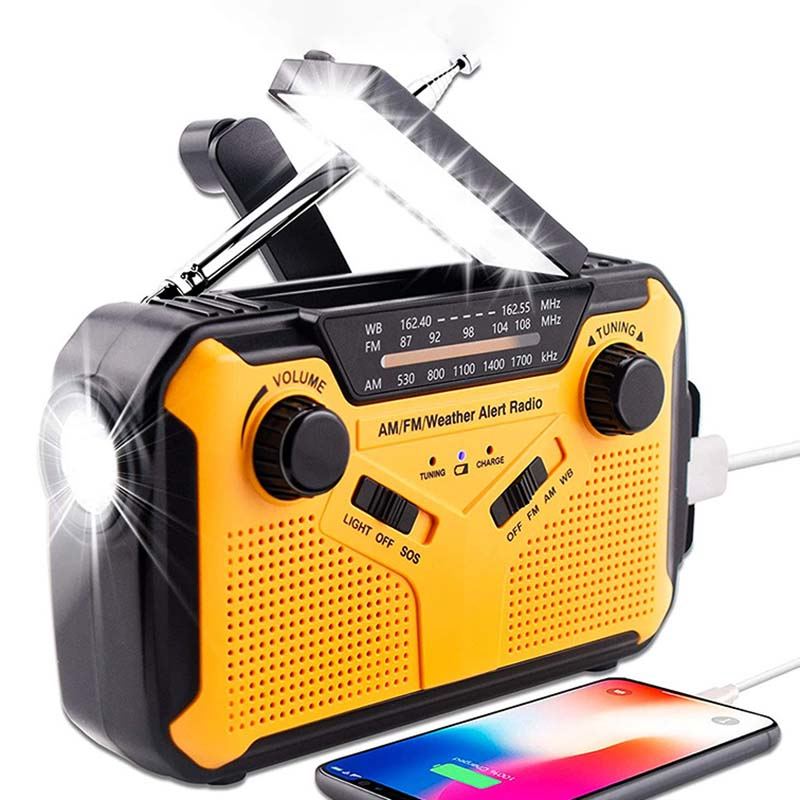 ChubbyRescue™ Ranger Pro - Survival Radio - Solar/Crank/AA Triple-Power + NOAA Storm Tracker