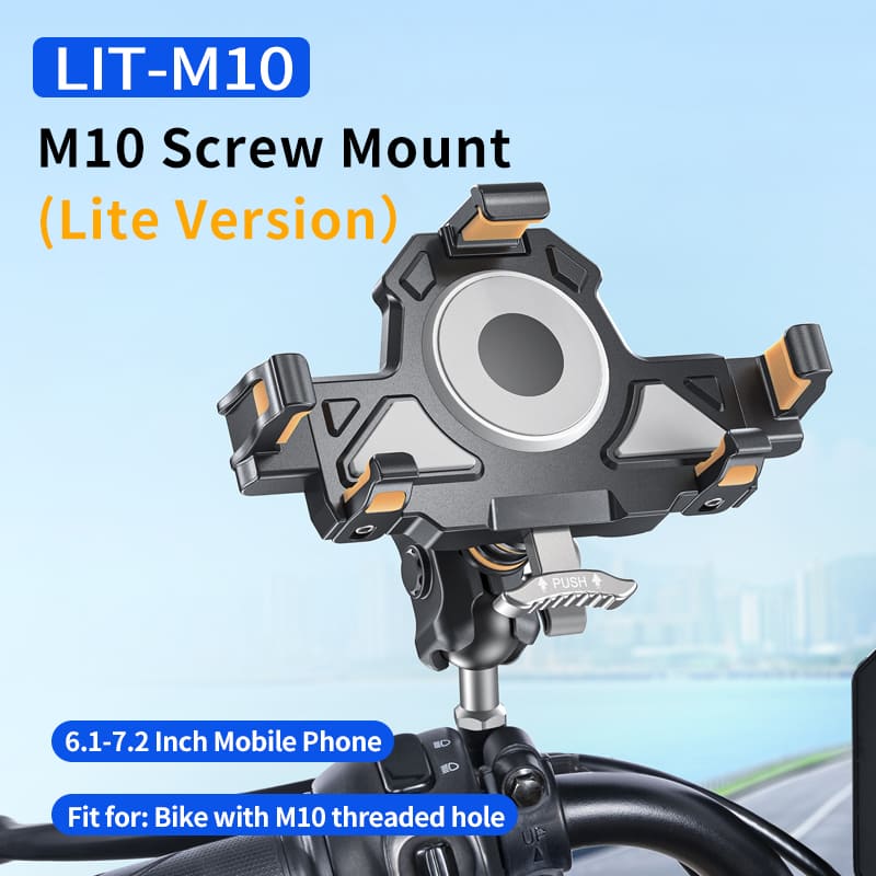 ChubbyRide Alloy Phone Mount – Lock & Ride with Vibration-Proof Grip