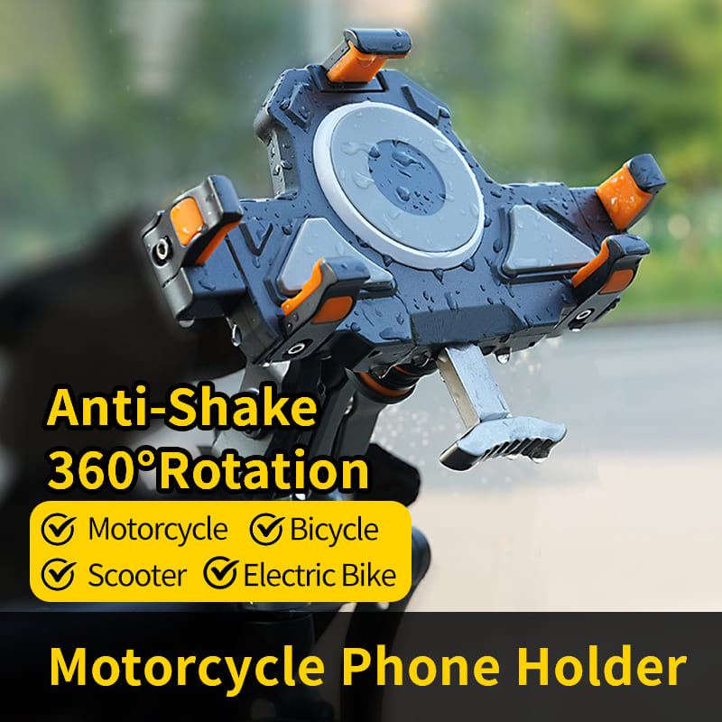 ChubbyRide Alloy Phone Mount – Lock & Ride with Vibration-Proof Grip