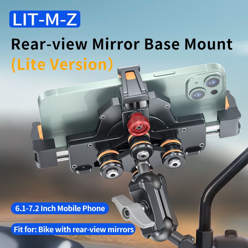 ChubbyRide Alloy Phone Mount – Lock & Ride with Vibration-Proof Grip