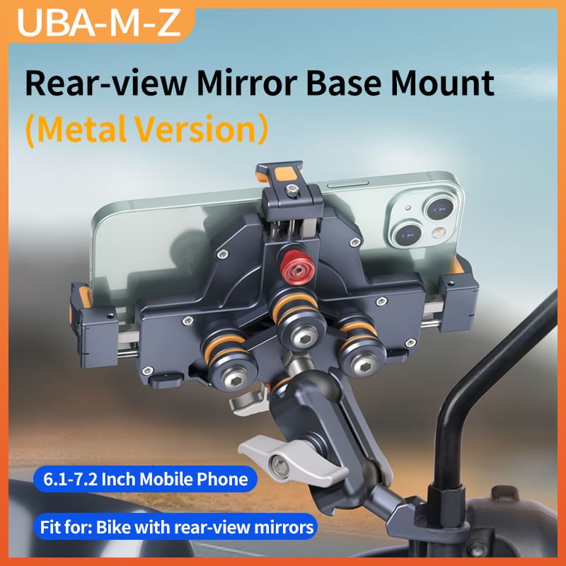 ChubbyRide Alloy Phone Mount – Lock & Ride with Vibration-Proof Grip