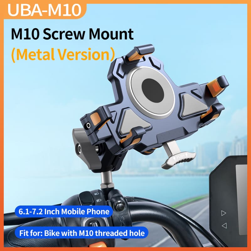 ChubbyRide Alloy Phone Mount – Lock & Ride with Vibration-Proof Grip