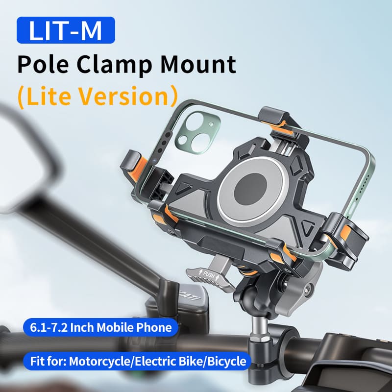 ChubbyRide Alloy Phone Mount – Lock & Ride with Vibration-Proof Grip