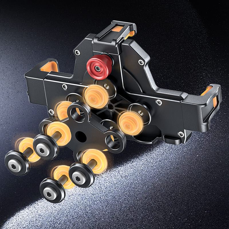 ChubbyRide Alloy Phone Mount – Lock & Ride with Vibration-Proof Grip