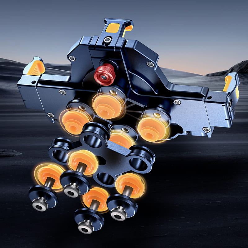 ChubbyRide Alloy Phone Mount – Lock & Ride with Vibration-Proof Grip