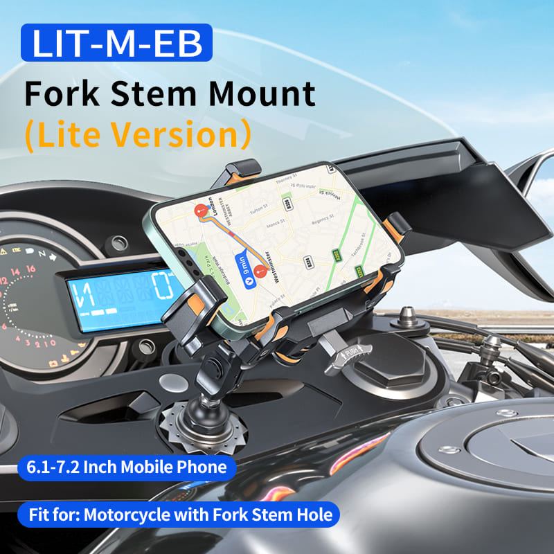 ChubbyRide Alloy Phone Mount – Lock & Ride with Vibration-Proof Grip