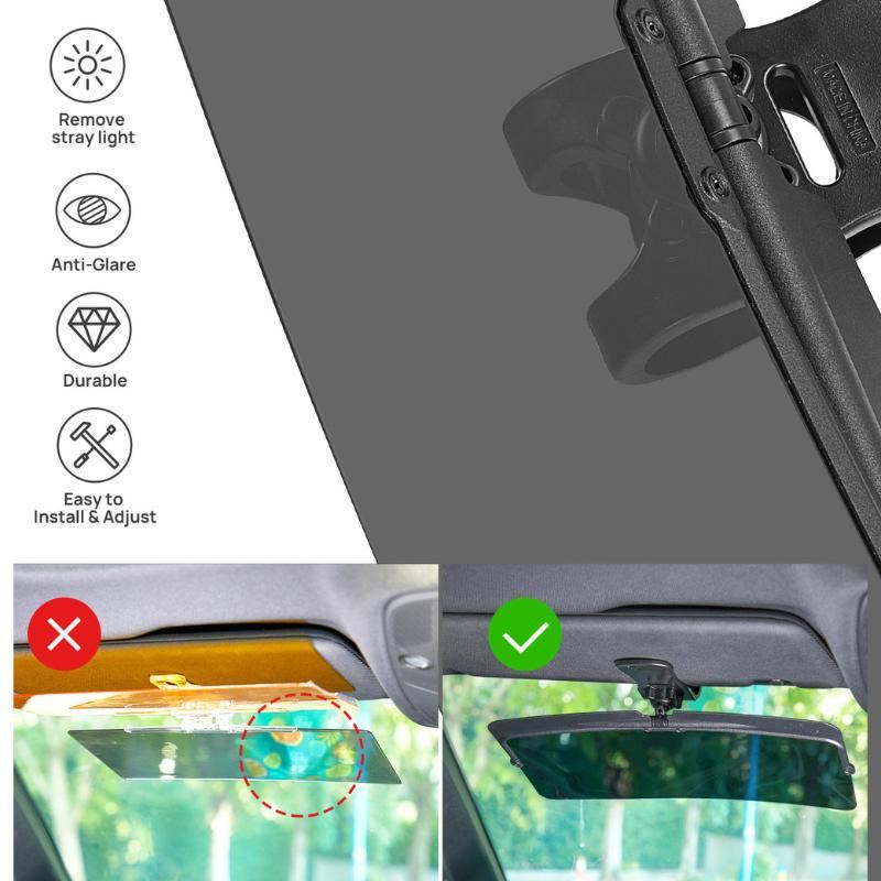 ChubbyShade SunShield Pro - Universal Polarized Visor Extension with UV400 Protection & Anti-Glare Tech