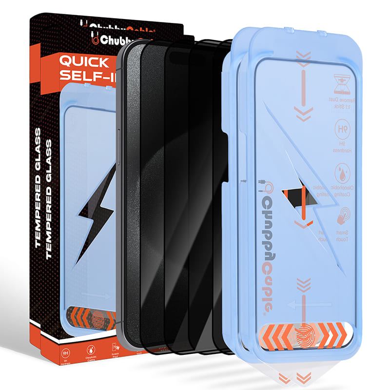 ChubbyShield Ultra - Military-Grade Privacy Screen Protector with Ultra-easy Install Box