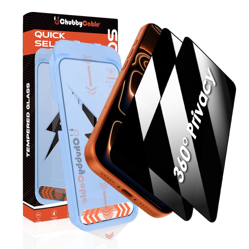 ChubbyShield Ultra - Privacy Screen Protector with Ultra-easy Install Box