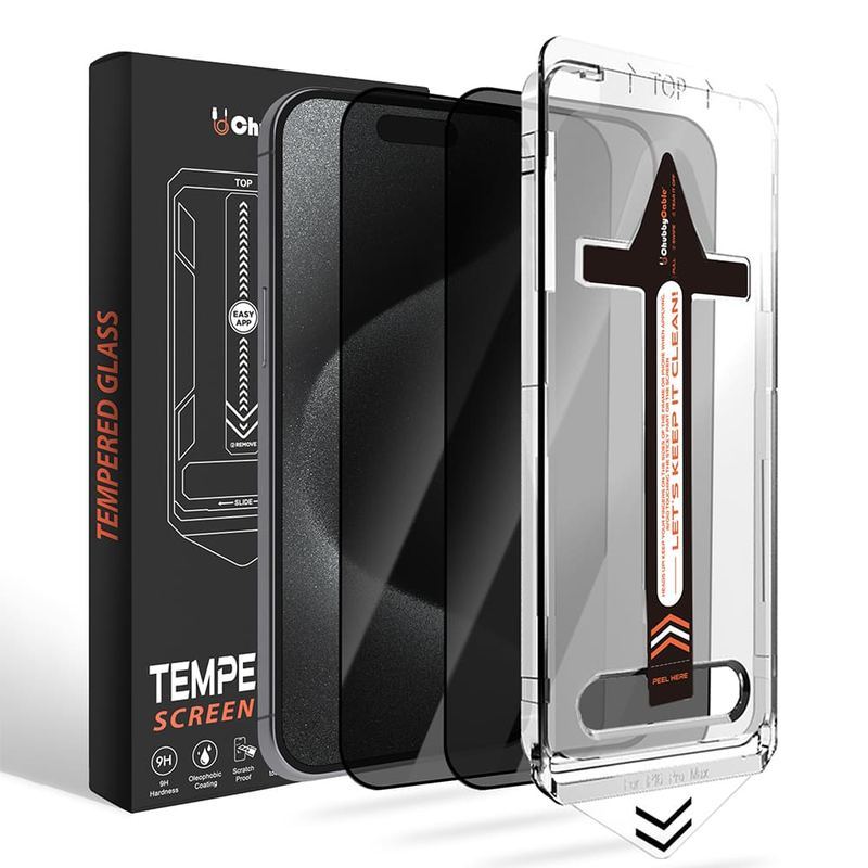 ChubbyShield Ultra - Privacy Screen Protector with Ultra-easy Install Box
