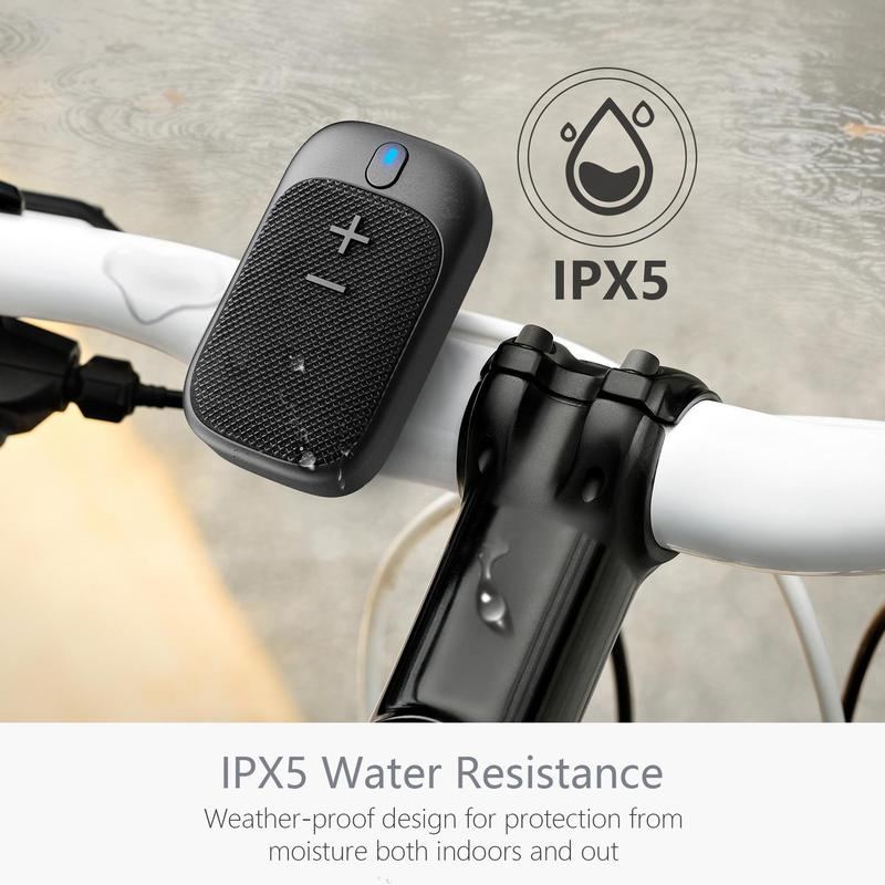 ChubbyVibe ClipJam - IPX5 Waterproof Wearable Speaker - Magnetic Clip for Gym/Cycling/Hiking