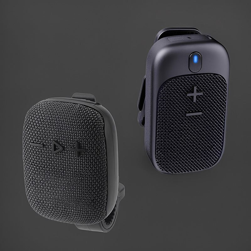 ChubbyVibe ClipJam - IPX5 Waterproof Wearable Speaker - Magnetic Clip for Gym/Cycling/Hiking