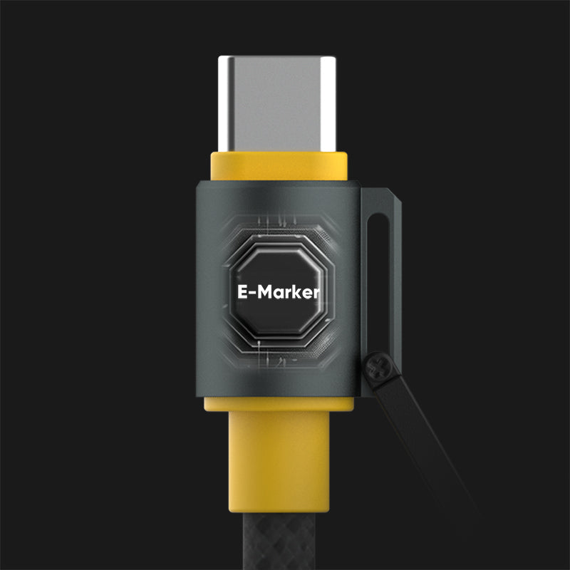 ChubbyWild 240W Rugged Charging Cable – Coil Lgnite & Emergency Light, Outdoor Power Pro