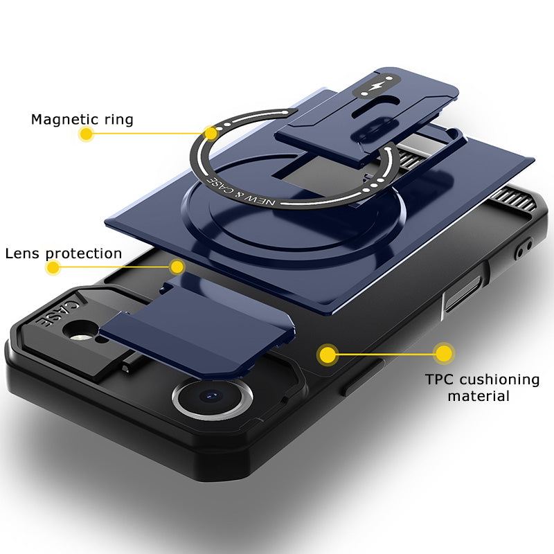 Chubbyarmor Protect - Multifunctional Magsafe Bracket Lens Protection Case For iPhone 17