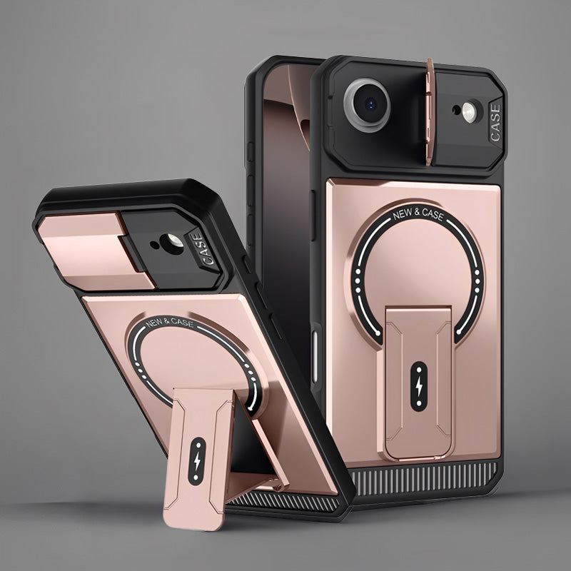 Chubbyarmor Protect - Multifunctional Magsafe Bracket Lens Protection Case For iPhone 17