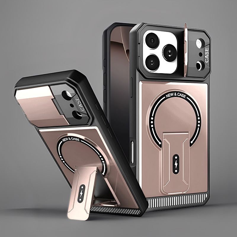 Chubbyarmor Protect - Multifunctional Magsafe Bracket Lens Protection Case For iPhone 17