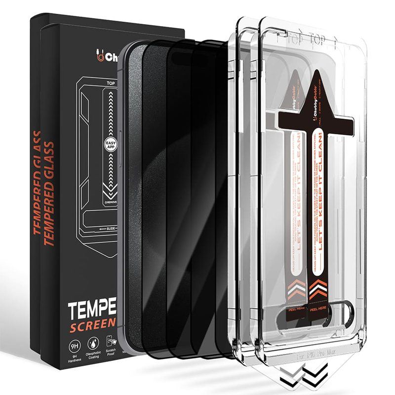 Chubbycable SpyBlocker - Military-Grade Privacy Screen with Magic Installer & Self-Cleaning Adhesive