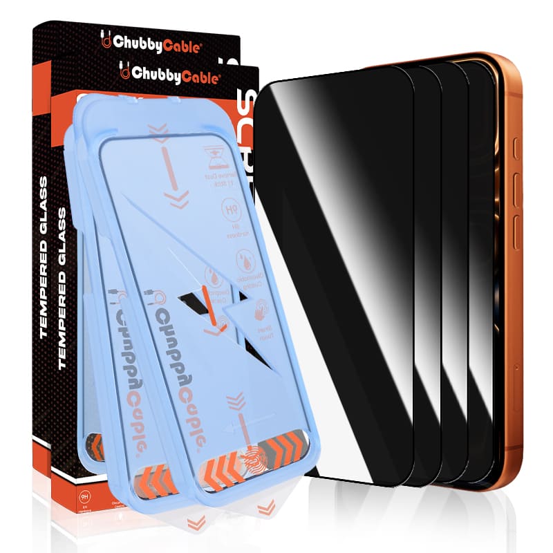 Chubbycable SpyBlocker - Military-Grade Privacy Screen with Magic Installer & Self-Cleaning Adhesive