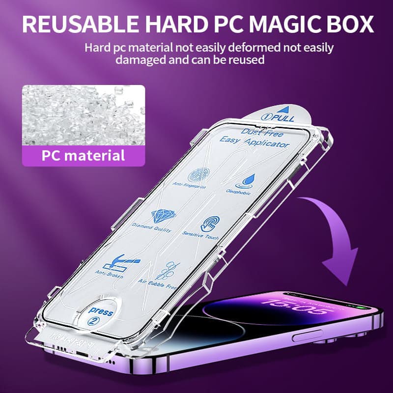 Chubbycable Spyblocker - HD and Privacy Screen Protector with Magic Mounting Case