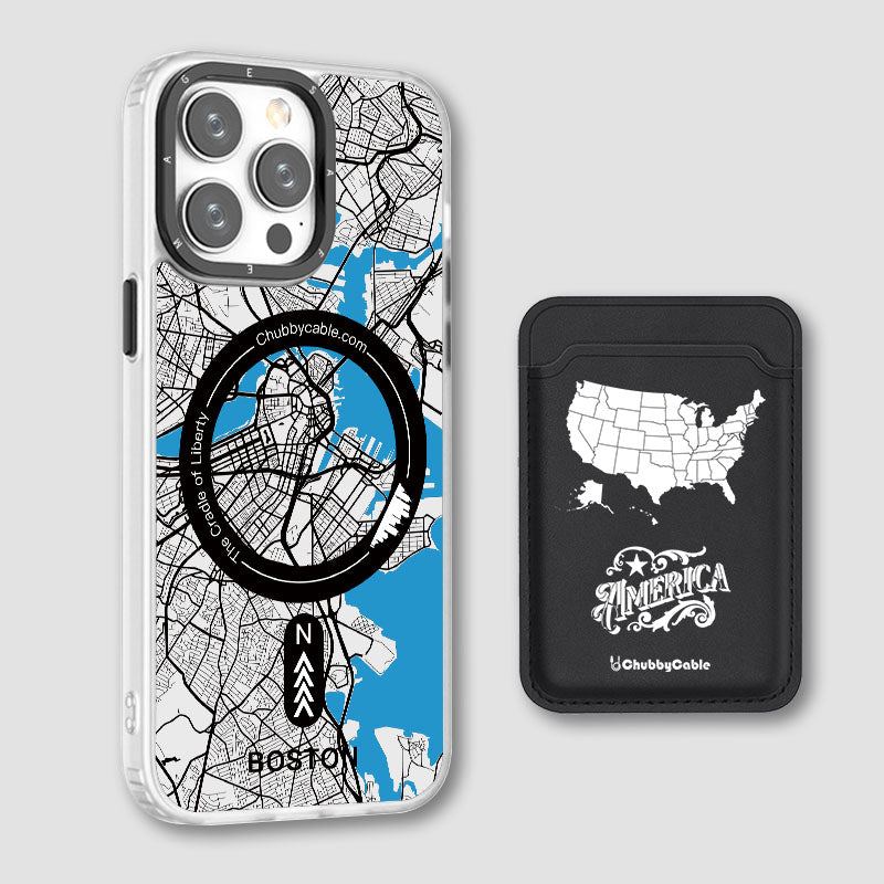 "City Map - Boston" Urban Adventure iPhone Case