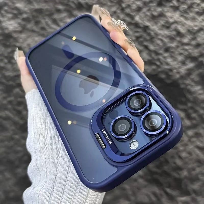 Clear MagSafe Case with Built-In Kickstand & Lens Protector