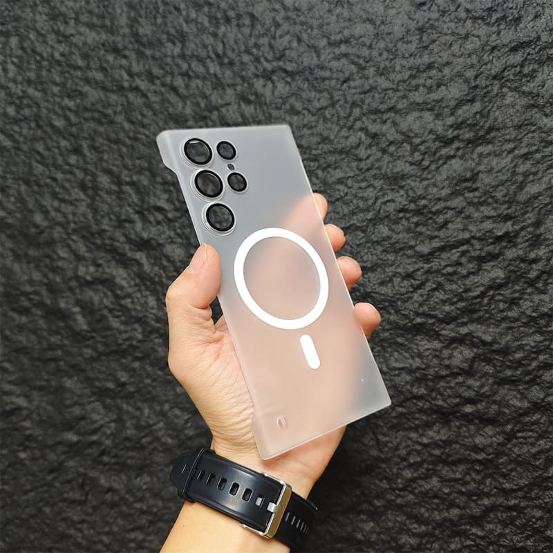 Clear Magnetic Frameless Phone Case for Galaxy Series