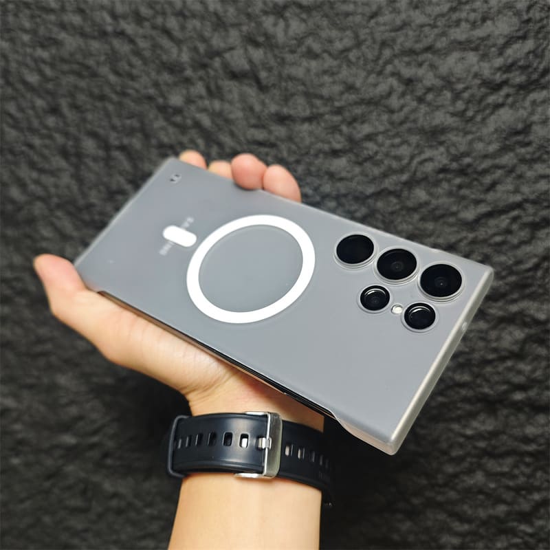 Clear Magnetic Frameless Phone Case for Galaxy Series