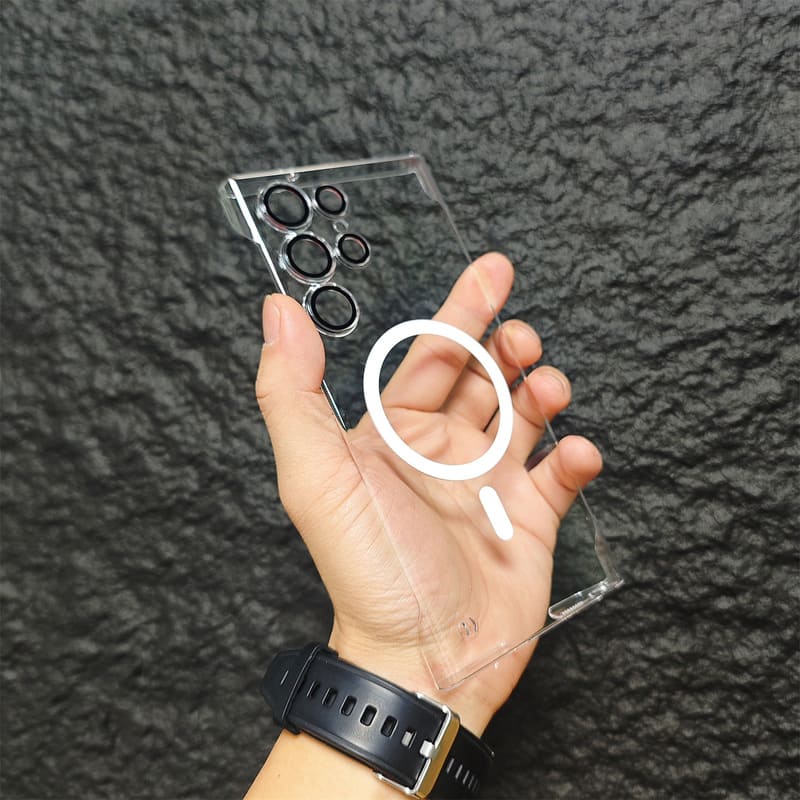 Clear Magnetic Frameless Phone Case for Galaxy Series