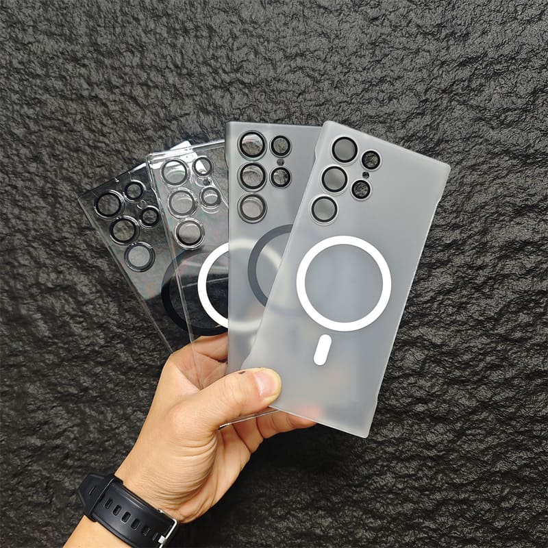 Clear Magnetic Frameless Phone Case for Galaxy Series