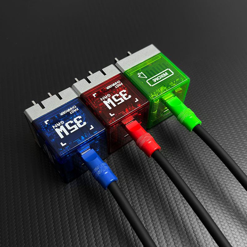 "Color Block Chubby" 240w Painted Power Bank Friendly Cable