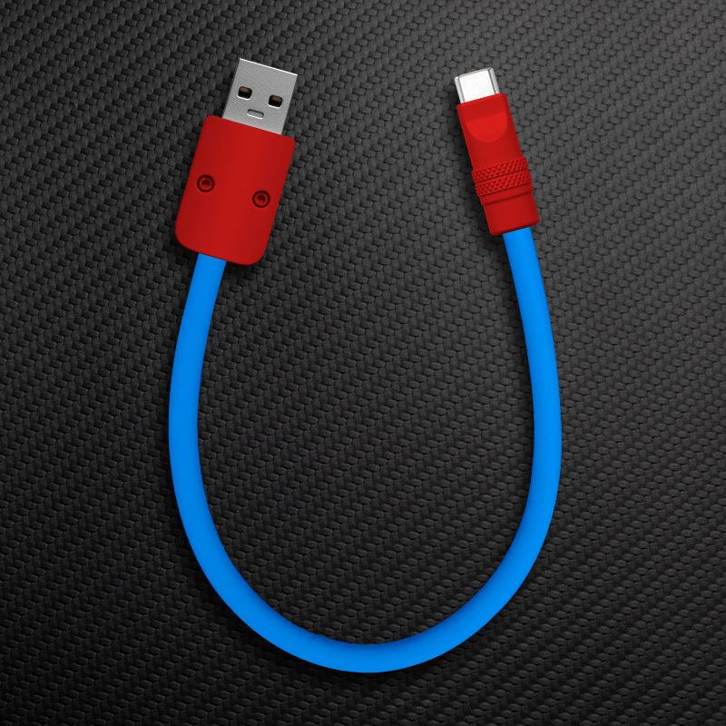 "Color Block Chubby" Power Bank Friendly Cable