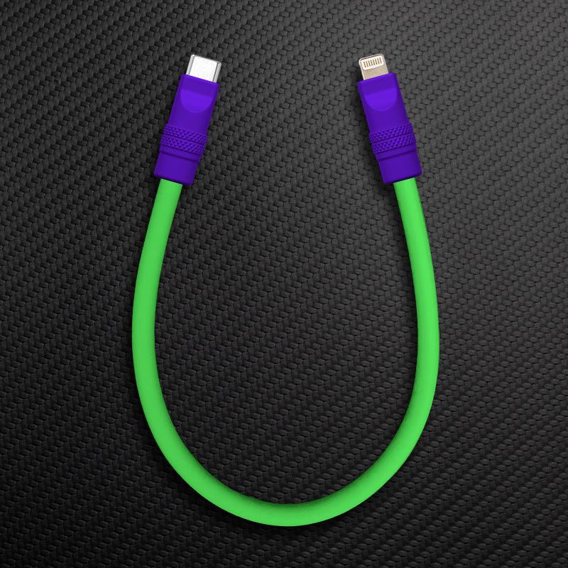 "Color Block Chubby" Power Bank Friendly Cable