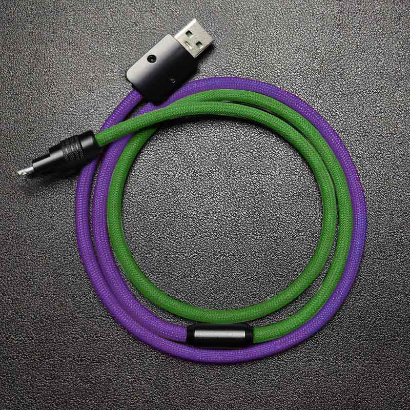 "ColorWeave Chubby" Vibrant Dual-Tone 100W Fast Charge Cable