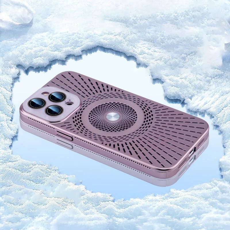 Cool Skeleton Magnetic Cooling Phone Case with Lens Film