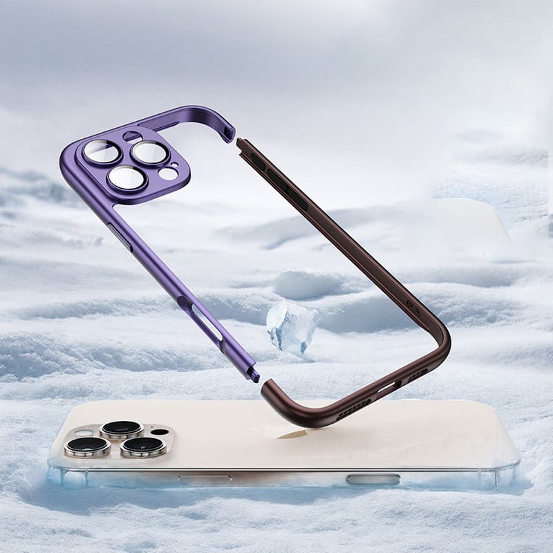 Cooling Frame Case with Camera Protector For iPhone