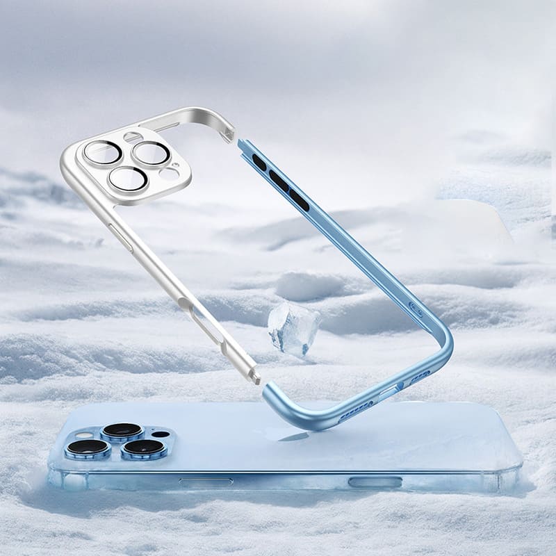 Cooling Frame Case with Camera Protector For iPhone