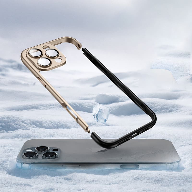 Cooling Frame Case with Camera Protector For iPhone