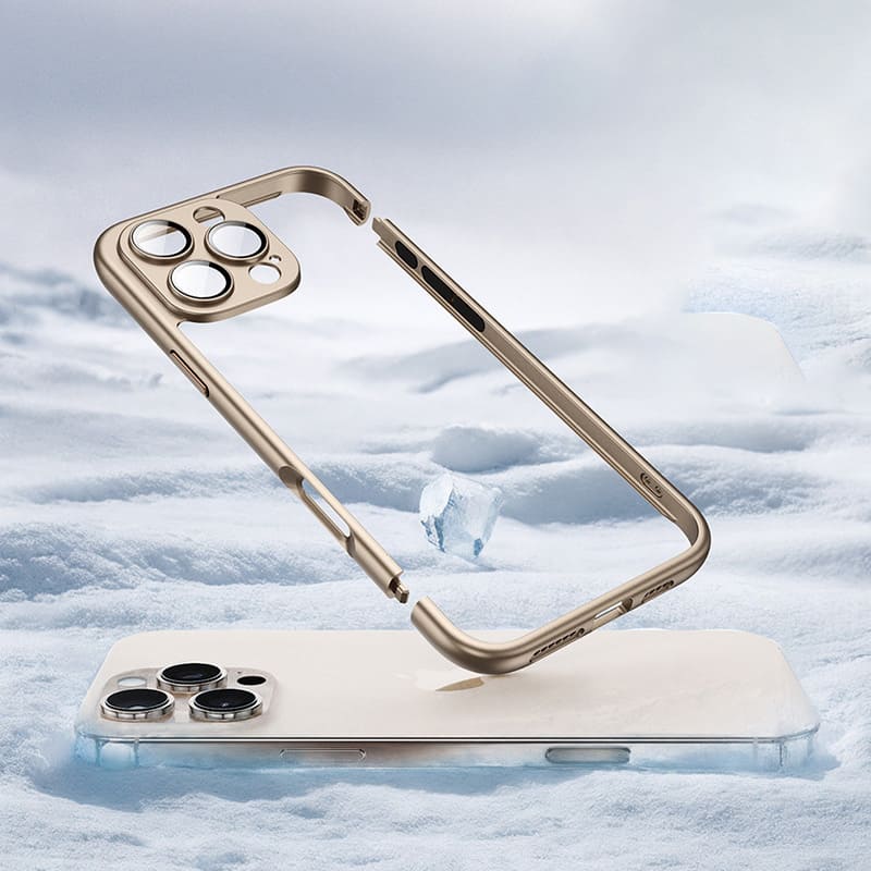 Cooling Frame Case with Camera Protector For iPhone