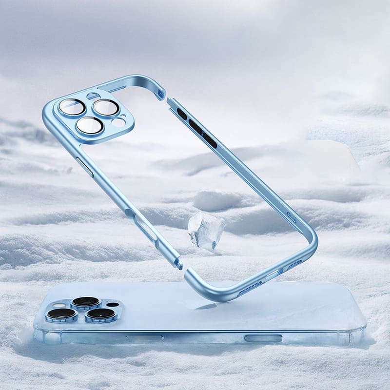Cooling Frame Case with Camera Protector For iPhone