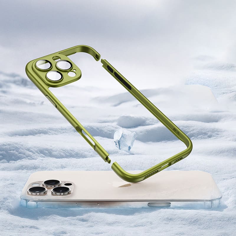 Cooling Frame Case with Camera Protector For iPhone