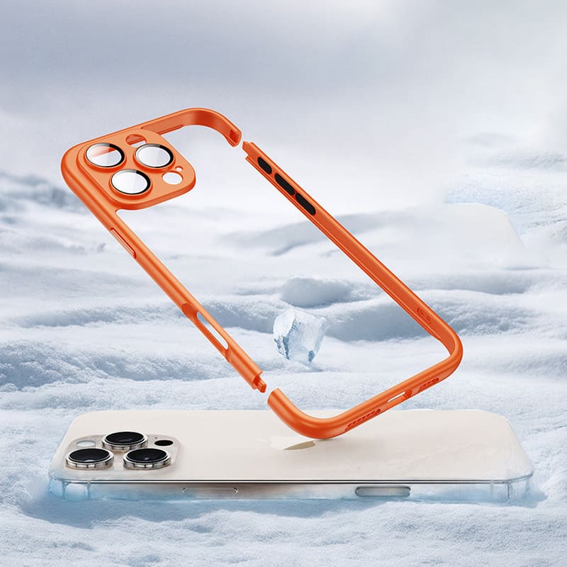 Cooling Frame Case with Camera Protector For iPhone