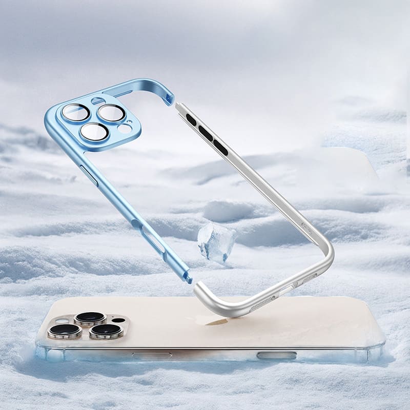 Cooling Frame Case with Camera Protector For iPhone