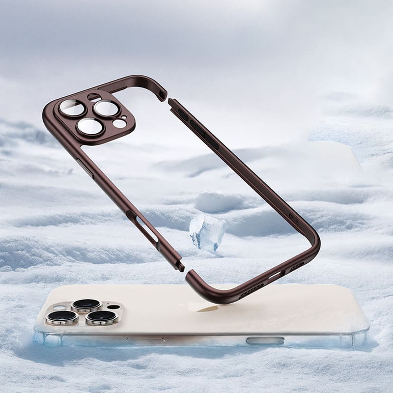 Cooling Frame Case with Camera Protector For iPhone