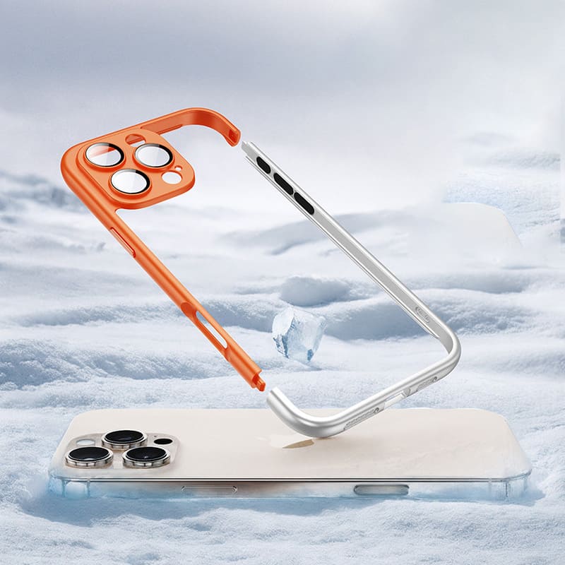 Cooling Frame Case with Camera Protector For iPhone
