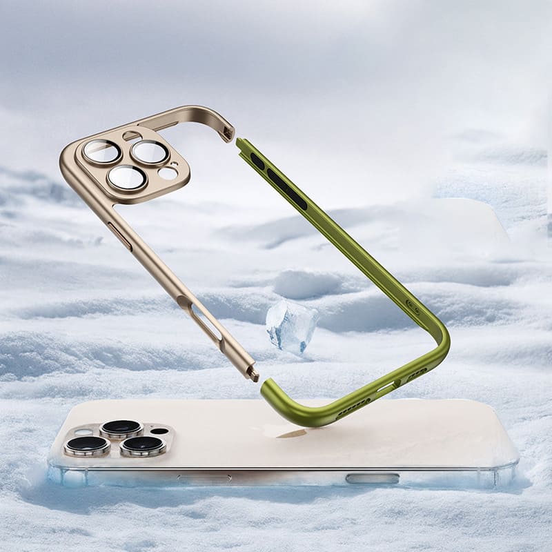 Cooling Frame Case with Camera Protector For iPhone