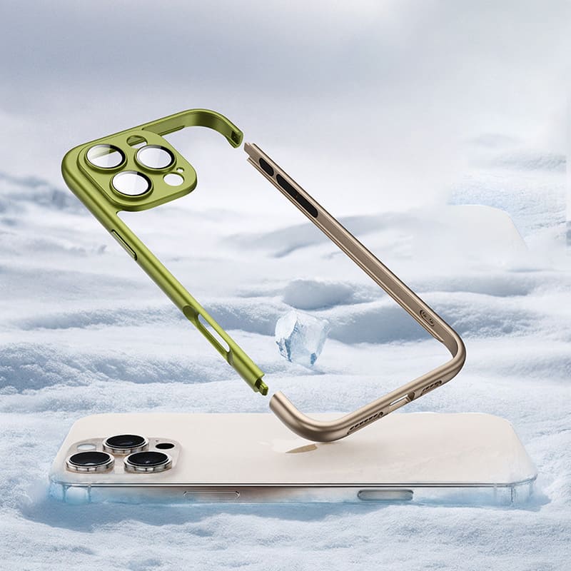 Cooling Frame Case with Camera Protector For iPhone