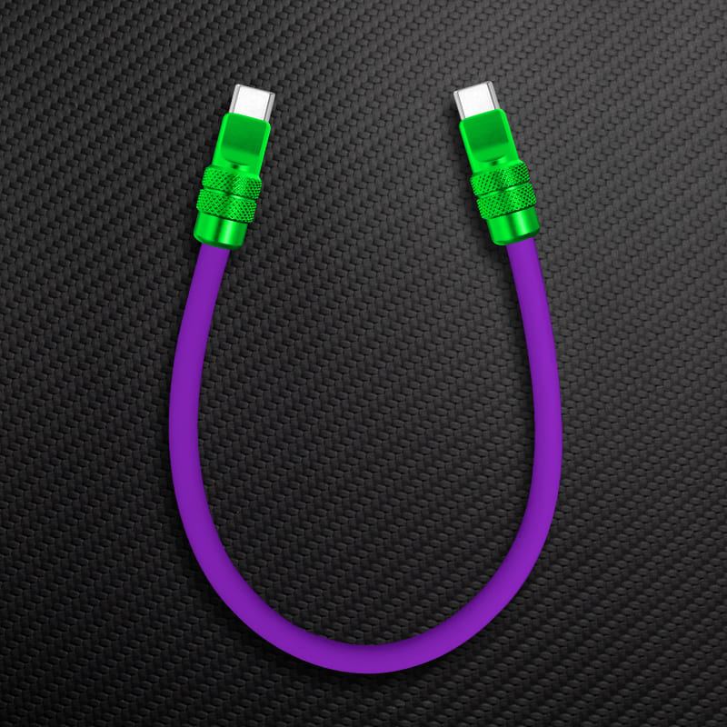 "Cute Anodized" Power Bank Friendly Cable C+Lightning